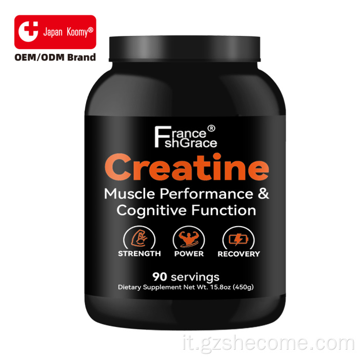 Shecome Creatina in polvere Supporto cognitivo per le prestazioni muscolari